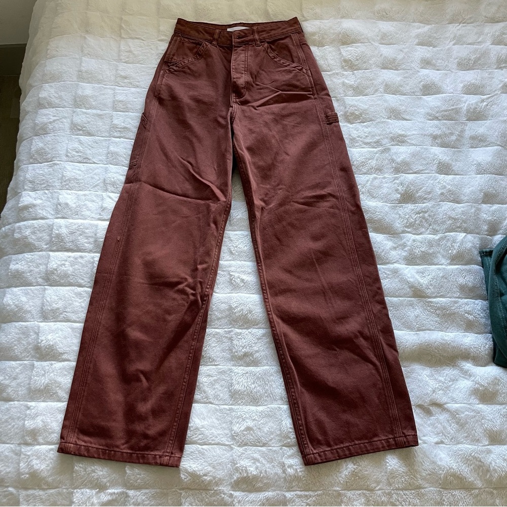 Topshop Brown Cargo Pants